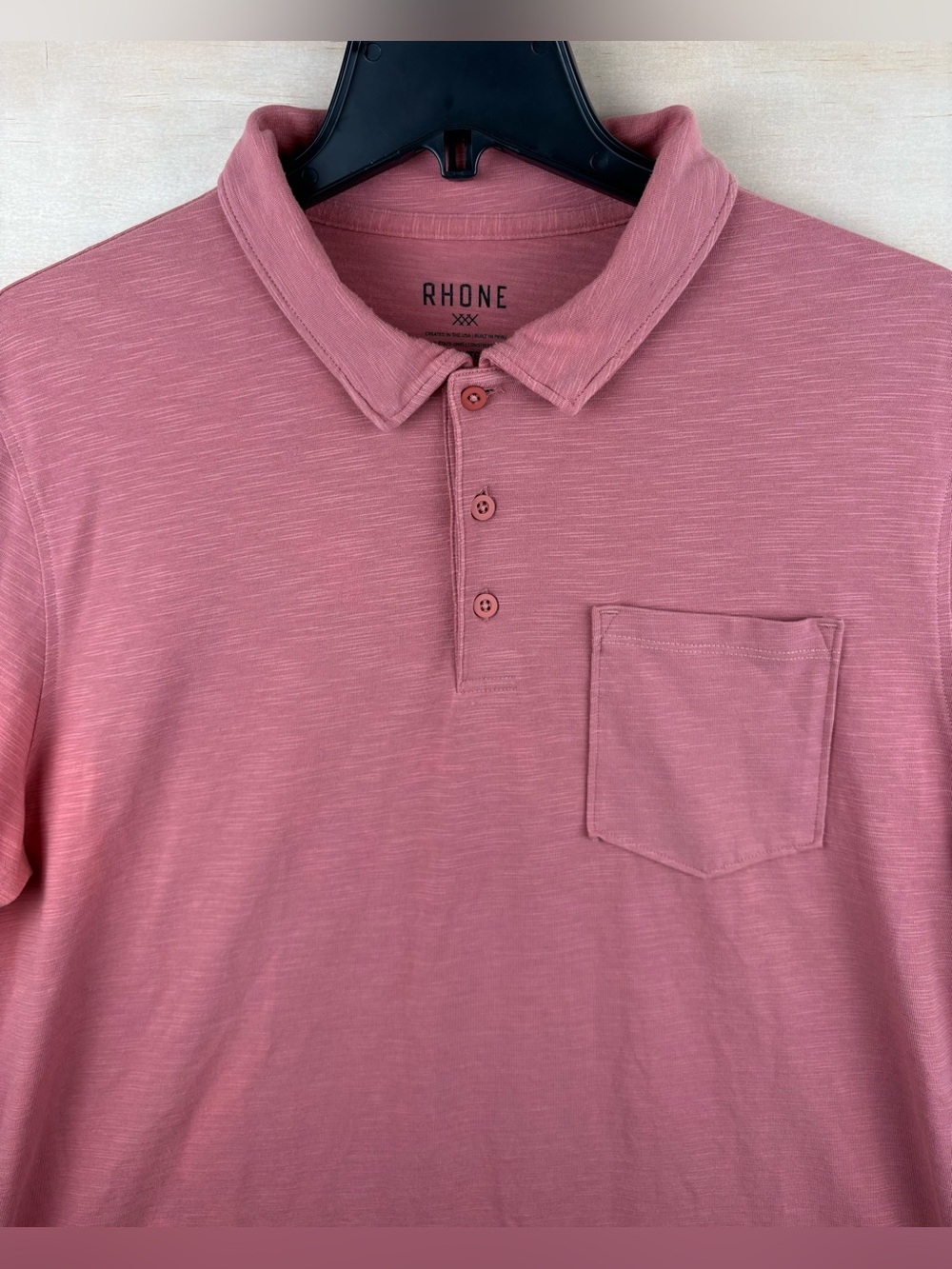Rhone Cloud 9 Jersey Mens Polo Golf Shirt Moisture Wicking Pocket XL